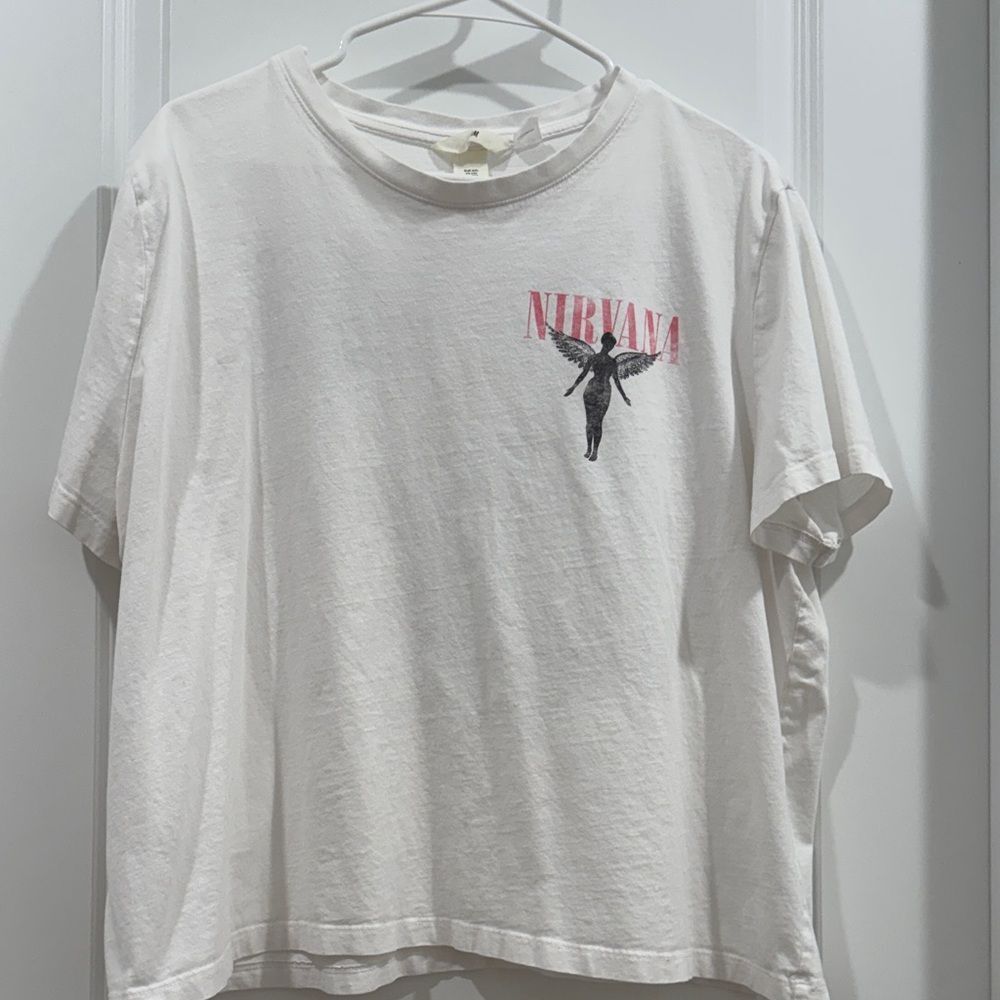 NIRVANA White Tour Dates T-Shirt